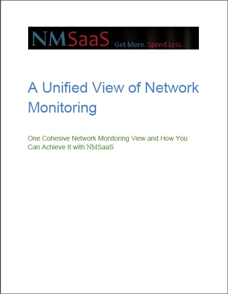 NMSaaS Unified View of Network Monitoring