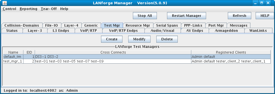 LANforge-GUI Test Manager