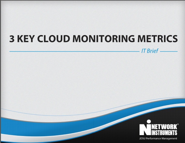 3 key cloud monitoring metrics