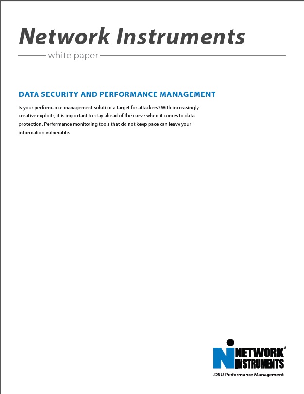 Network Instruments - Data Security and Performance Management