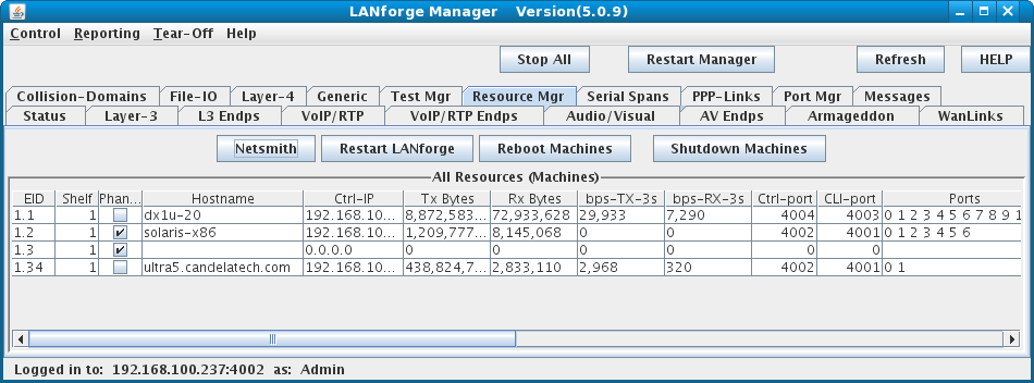 LANforge-GUI Resources Tab