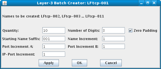 LANforge-GUI Layer-3 Batch Creator