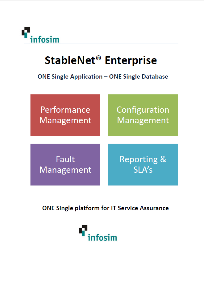 Infosim StableNet Enterprise Overview